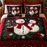 Christmas 3-Piece Quilted Bedding Set