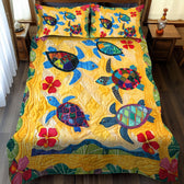 Sea Turtle Quilted Bedding Set