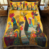 Chicken Quilted Bedding Set