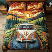 Hippie Van 3-Piece Quilted Bedding Set