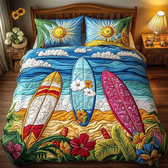 Ocean 3-Piece Quilted Bedding Set