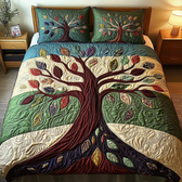 Tree Of Life 3-Piece Quilted Bedding Set