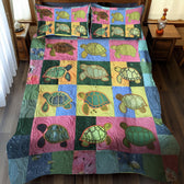 Sea Turtle Quilted Bedding Set