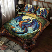 Twilight Blaze 3-Piece Quilted Bedding Set