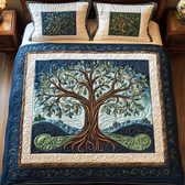 Tree Of Life 3-Piece Quilted Bedding Set