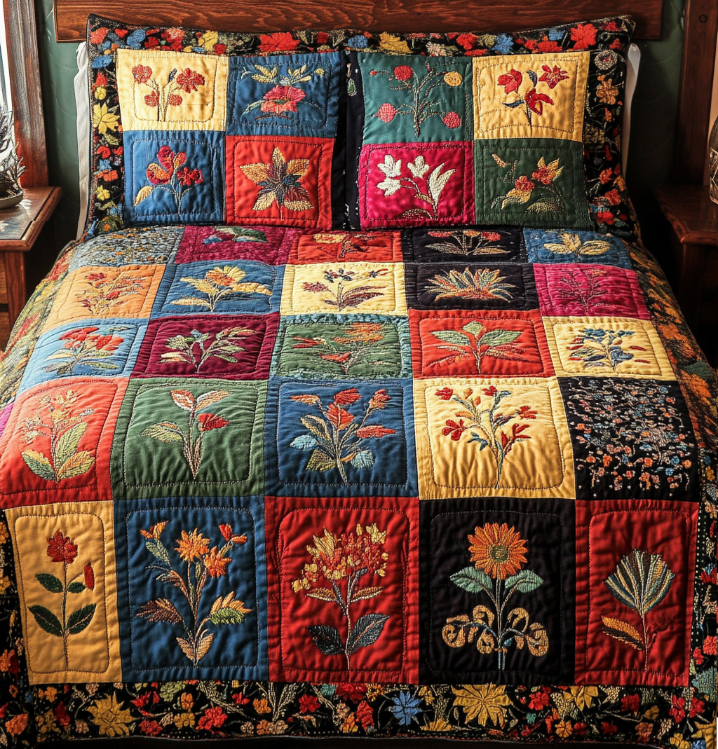Patchwork 3-Piece Quilted Bedding Set