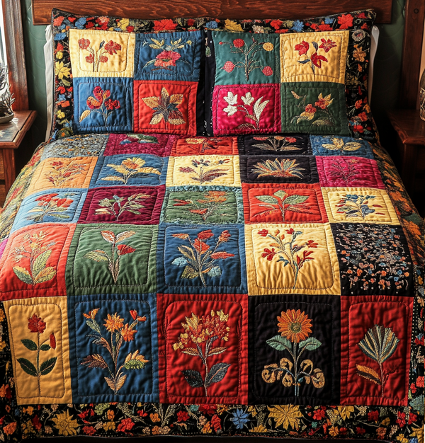 Vintage Charm 3-Piece Quilted Bedding Set
