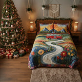 Vintage Wanderlust 3-Piece Quilted Bedding Set