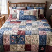 Patchwork 3-Piece Quilted Bedding Set