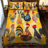 Chicken Quilted Bedding Set