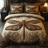Dragonfly 3-Piece Quilted Bedding Set