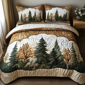 Forest v2 3-Piece Quilted Bedding Set