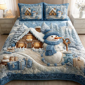 Winter Frost Glow 3-Piece Quilted Bedding Set