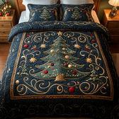 Christmas 3-Piece Quilted Bedding Set