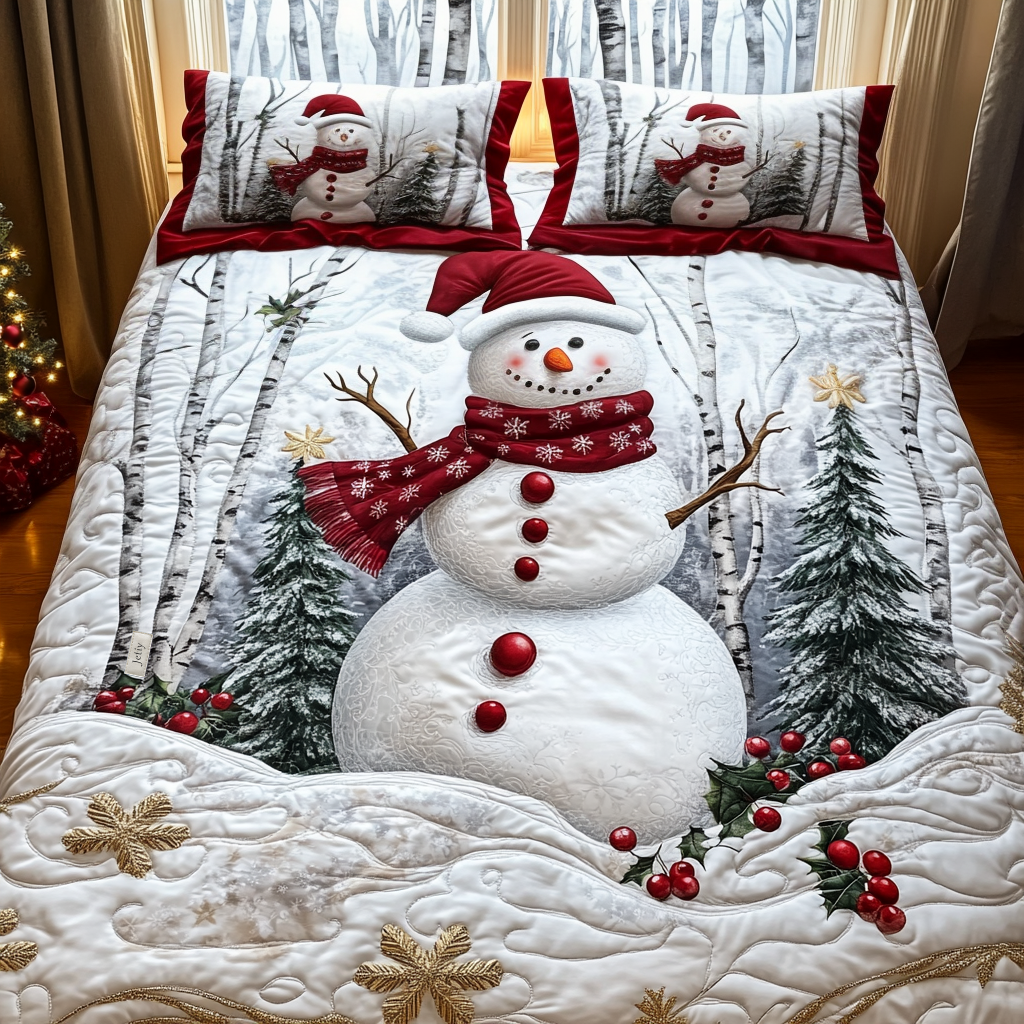 Winter Wonderland 3-Piece Quilted Bedding Set