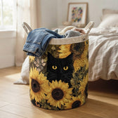 The basket in a bedroom
