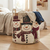The basket in a bedroom