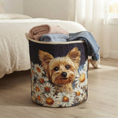 The basket in a bedroom