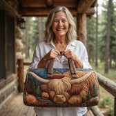 Customer holding the weekend bag