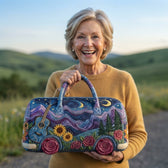 Customer holding the weekend bag