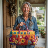 Customer holding the weekend bag