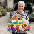 Customer holding the weekend bag