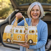Customer holding the weekend bag