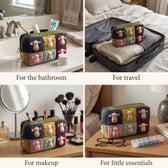 Four ways to use the toiletry bag: bathroom, travel, makeup, little essentials