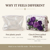 Why it feels different: padded quilted layers versus a free plastic pouch