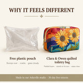 Why it feels different: padded quilted layers versus a free plastic pouch