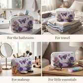Four ways to use the toiletry bag: bathroom, travel, makeup, little essentials