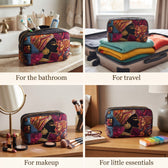 Four ways to use the toiletry bag: bathroom, travel, makeup, little essentials