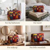 Four ways to use the toiletry bag: bathroom, travel, makeup, little essentials