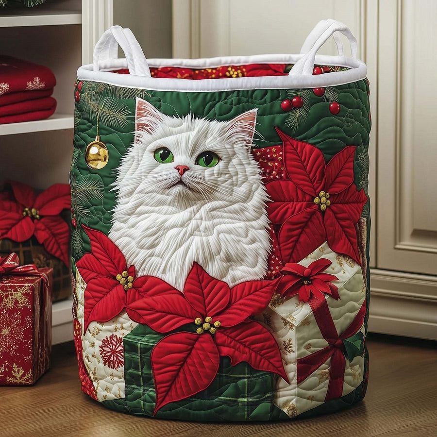 Clara & Owen quilted laundry basket