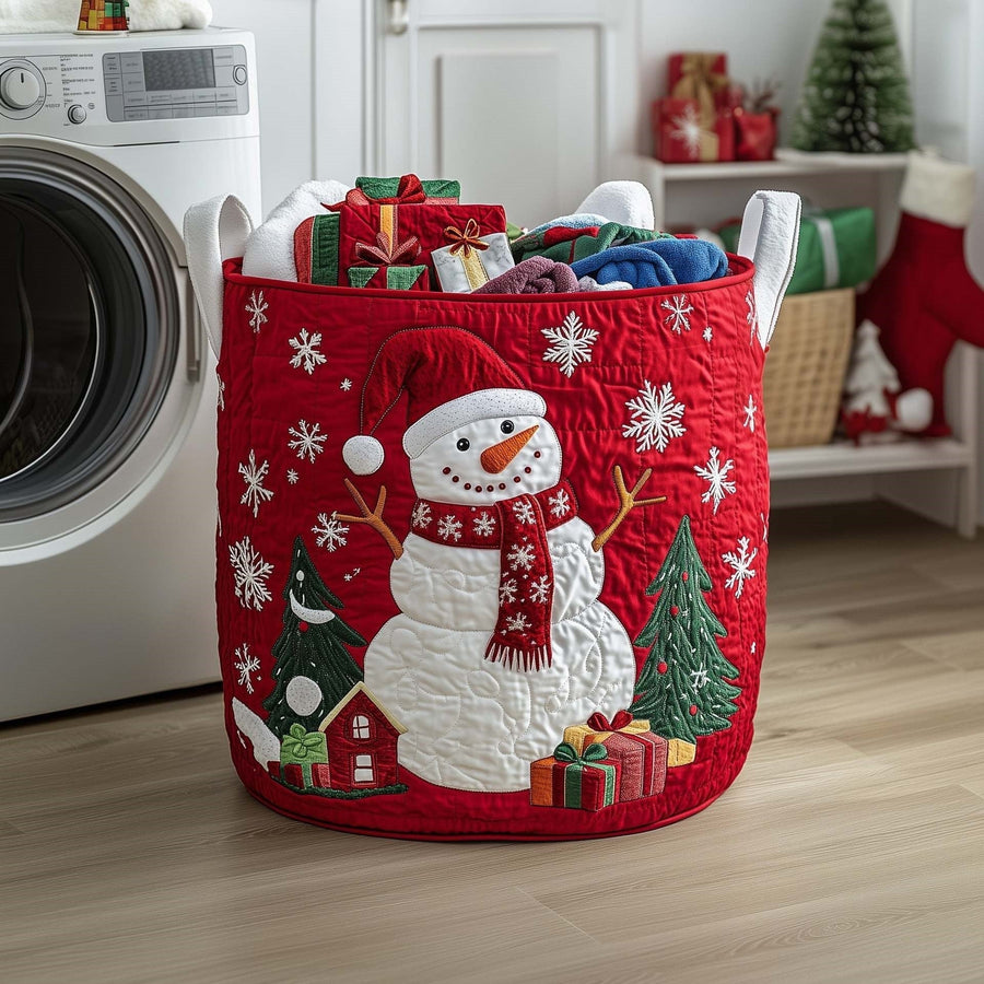 Clara & Owen quilted laundry basket